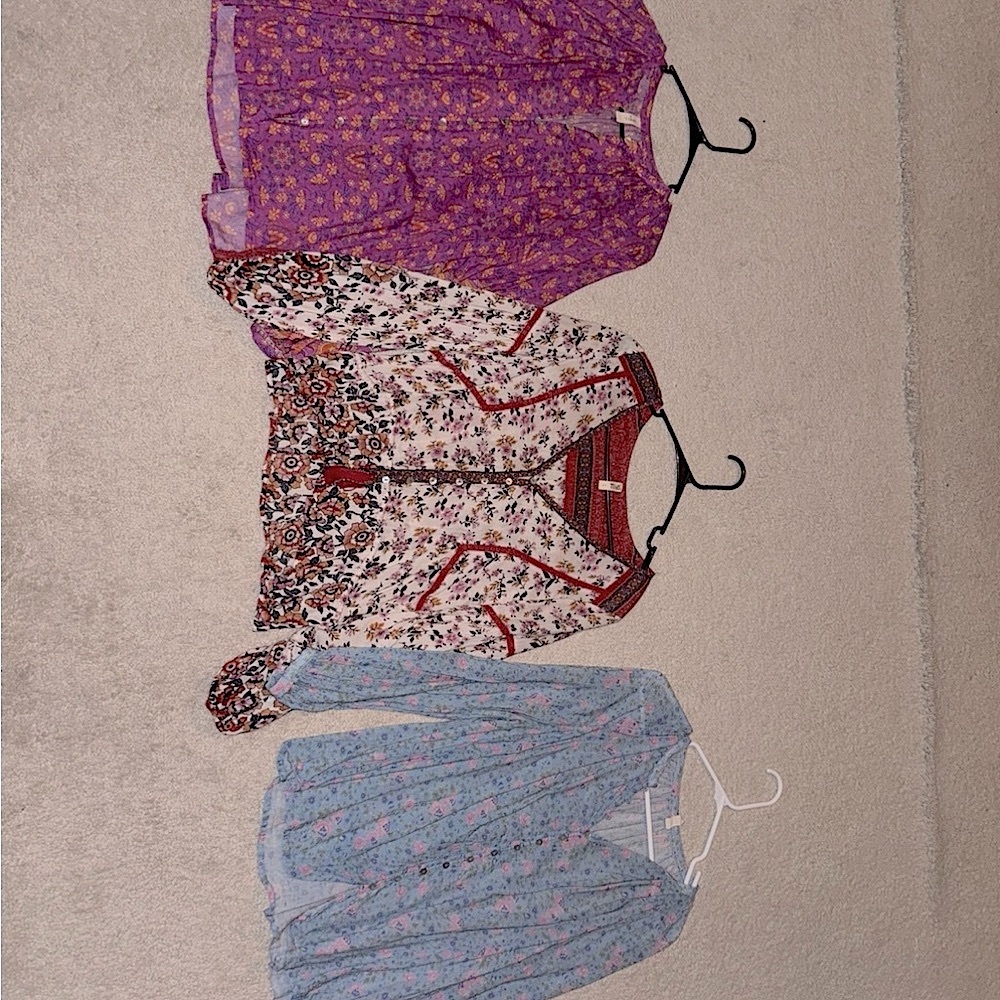 Spell Floral Blouse in Purple and Orange